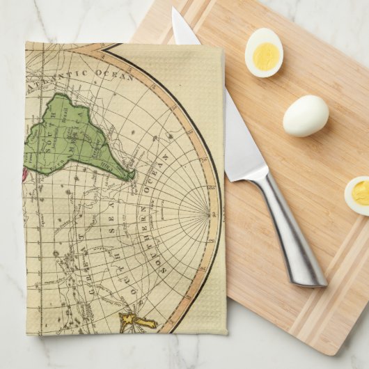 世界3 キッチンタオル (四つ折り)