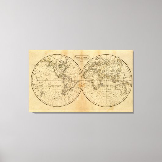 世界3 キャンバスプリント (正面)