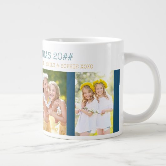 世界4最高のの写真にお目出とう ジャンボコーヒーマグカップ (右)