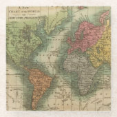 世界4 ガラスコースター (正面)