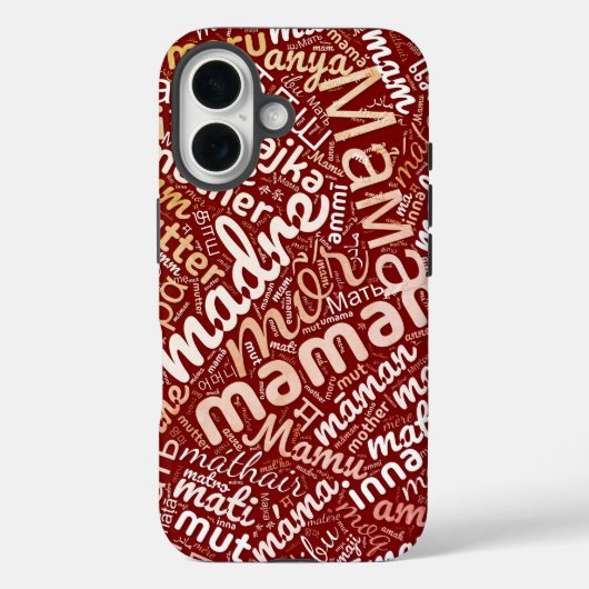 世界60ヶ国語の「母」 Case-Mate iPhoneケース (裏面)
