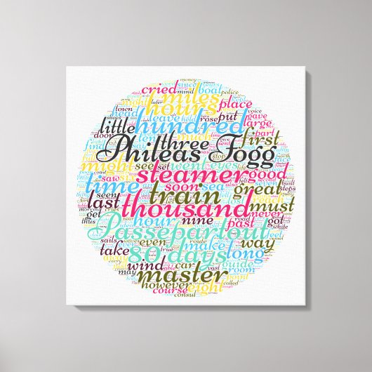 世界80日 キャンバスプリント (正面)