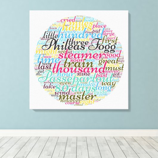 世界80日 キャンバスプリント (インサイチュ (ウッドフロア))