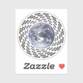 世界80日 シール (シート)