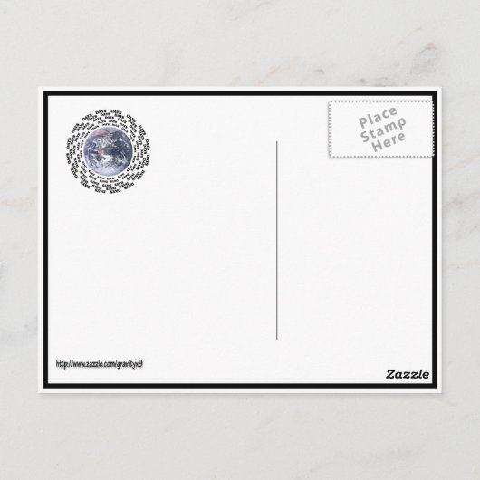 世界80日 ポストカード (裏面)