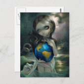 「世界」のはがき ポストカード (正面/裏面)