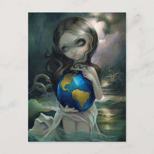 「世界」のはがき ポストカード (正面)