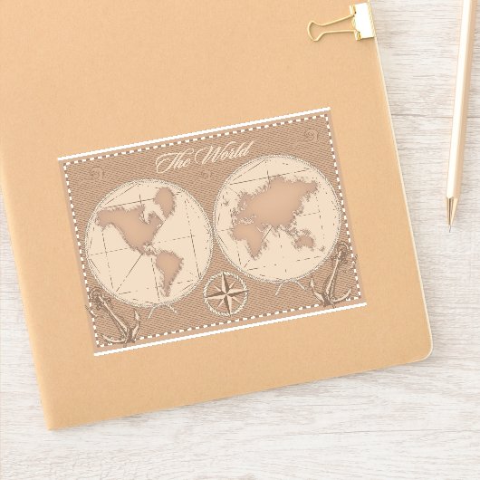 世界 シール (ノートブック)