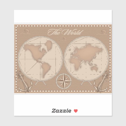 世界 シール (シート)