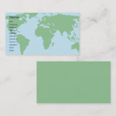 世界-ビジネス 名刺 (正面/裏面)