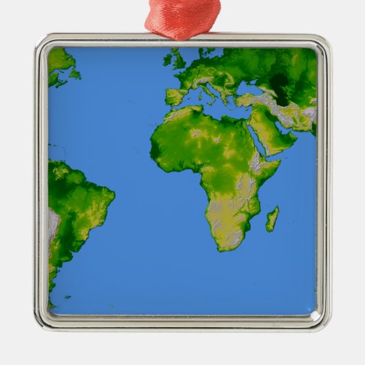 世界 メタルオーナメント (正面)