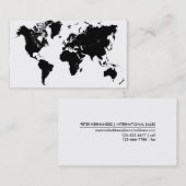 世界-名刺の地図 名刺 (正面/裏面)