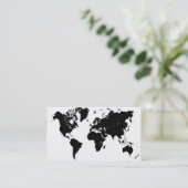 世界-名刺の地図 名刺 (スタンド正面)