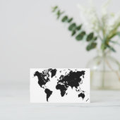 世界-名刺の地図 名刺 (スタンド正面)