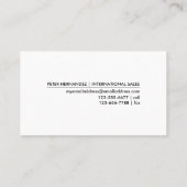 世界-名刺の地図 名刺 (裏面)