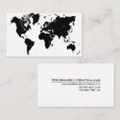 世界-名刺の地図 名刺 (正面/裏面)