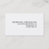 世界-名刺の地図 名刺 (裏面)