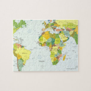世界+地図+地球+国+地図帳 ジグソーパズル
