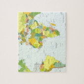 世界+地図+地球+国+地図帳 ジグソーパズル (縦)