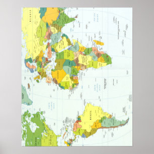 世界+地図+地球+国+地図帳 ポスター