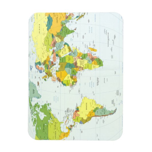 世界+地図+地球+国+地図帳 マグネット (縦)