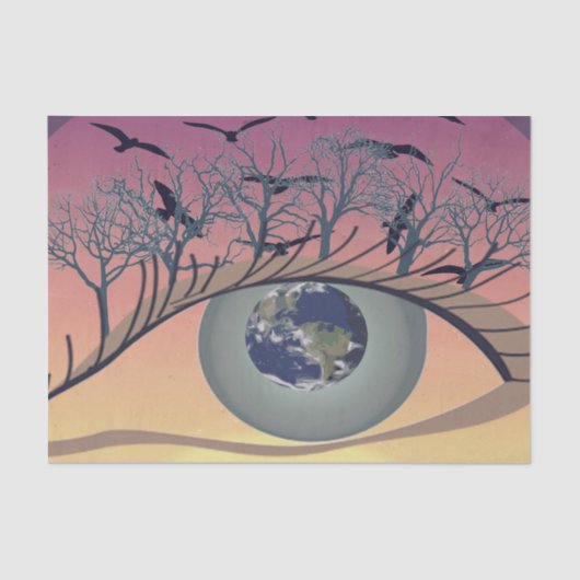 世界、地球、環境に目を向ける – 気候 薄葉紙 (正面)