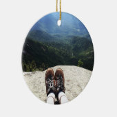 世界(版1)の上のハイキング セラミックオーナメント (右)