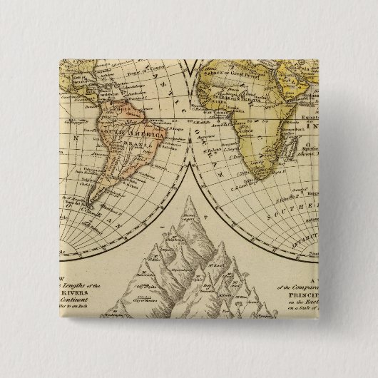 世界 缶バッジ (正面)