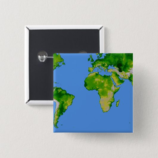 世界 缶バッジ (正面&裏面)