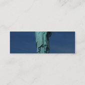 世界-自由の女神--を啓発する自由 スキニー名刺 (裏面)
