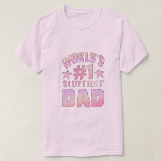 世界#1最低パパ Tシャツ (デザイン正面)