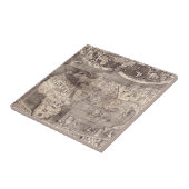 世界| 1507年の地図 タイル (側面)