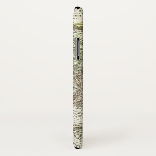 世界| 1744年の地図 Case-Mate iPhoneケース (裏面/右)