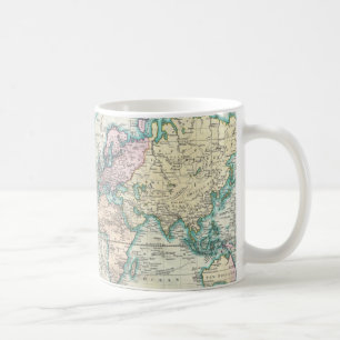 世界(1801年)のヴィンテージの地図 コーヒーマグカップ