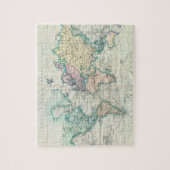 世界(1801年)のヴィンテージの地図 ジグソーパズル (縦)