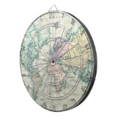 世界(1801年)のヴィンテージの地図 ダーツボード (正面右)