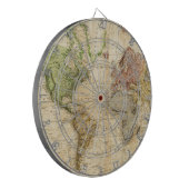 世界(1831年)のヴィンテージの地図 ダーツボード (正面左)