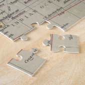 世界(1914年)のヴィンテージの地図 ジグソーパズル (側面)