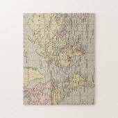 世界(1914年)のヴィンテージの地図 ジグソーパズル (縦)