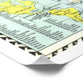 "世界： 1960年詳細地図… ポスター (角)