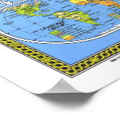 "世界： 1981年詳細地図… ポスター (角)