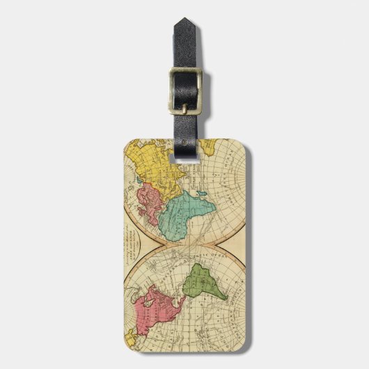 世界。 3 ラゲッジタグ (正面縦)