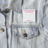 世界PVNHの無秩序の認識度日の正方形ボタン 缶バッジ (インサイチュ)