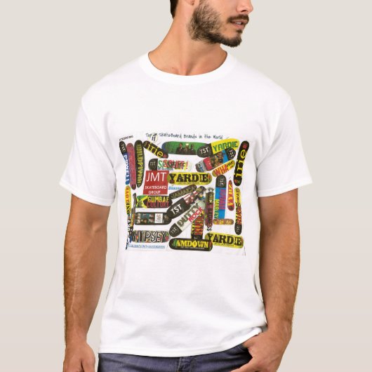 世界TOP11のJMTスケートボード Tシャツ (正面)