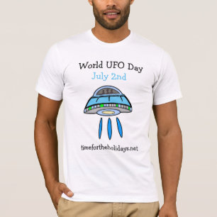 世界UFOデー7月2日Tシャツ Tシャツ