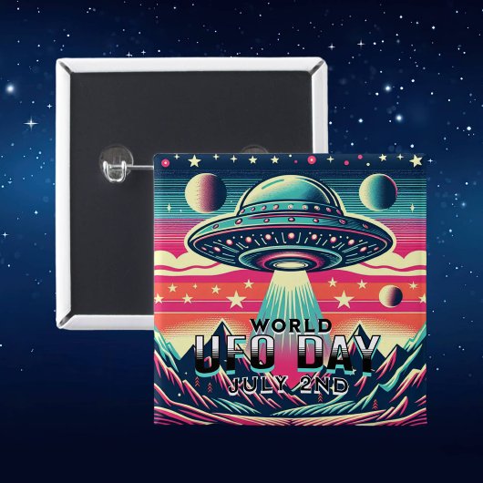 世界UFOデー | 7月2日 缶バッジ