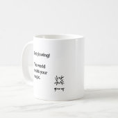 世白熱［赤熱］光を放つ界に魔法 コーヒーマグカップ (正面左)