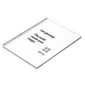 世白熱［赤熱］光を放つ界に魔法 ノートブック (左側)