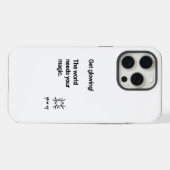 世白熱［赤熱］光を放つ界に魔法 iPhoneケース (裏面横)