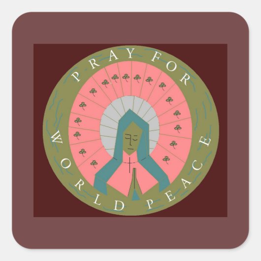 世祈界の平和 スクエアシール (正面)